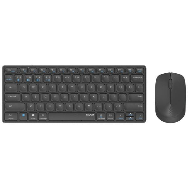 Rapoo 9600M kabelloses Tastatur-Maus Set, 1300 DPI, DE-Layout QWERTZ