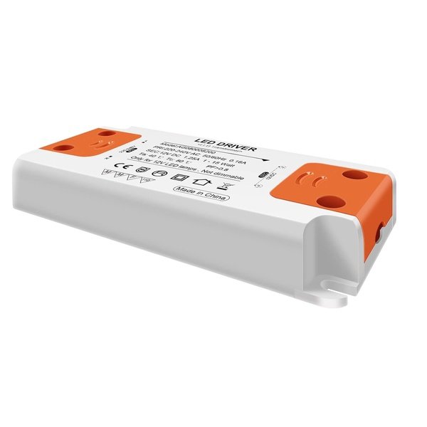 LED Transformer 1-60W 230V to 12V 5A Flicker-Free LED Power Supply