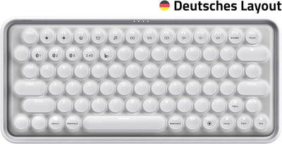 Rapoo Ralemo Pre 5 kabellose Tastatur, Mechanisch Tasten, DE-Layout QWERTZ weiß