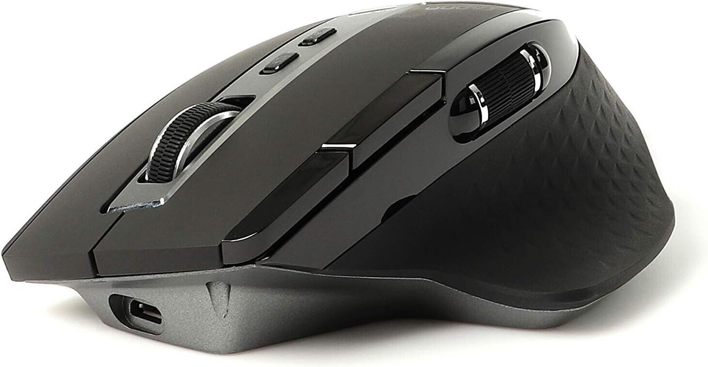 Kabellose Multimodus Maus Wireless Ergonomisch Akku RAPOO MT750S Schwarz