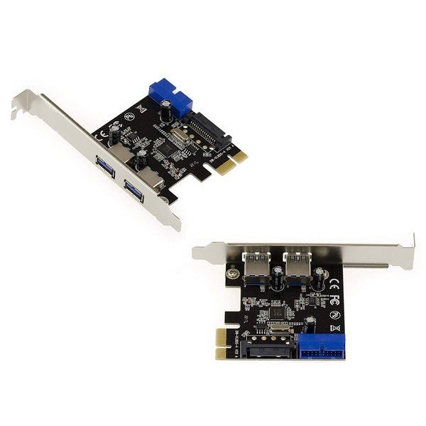 KALEA-INFORMATIQUE PCIe zu LAN GIGABIT Controller-Karte & USB 3.0 19-polig