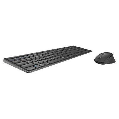 Rapoo 9800M kabelloses Tastatur-Maus Set - 1600 DPI - Aluminium Design DE-Layout